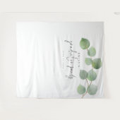 Tenture Nom Eucalyptus Graduation Party Photo fond (Devant (Horizontal))