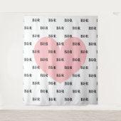 Tenture Nom monogramme logo mariage mariage photo arrière- (Devant)