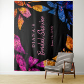 Tenture Nom personnalisé Jolie Fête des mariées de feuilla (En situation)