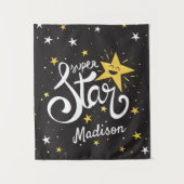 Tenture Nom personnalisé Superstar (Devant)