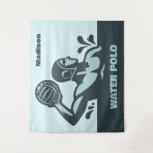 Tenture Nom personnalisé Water Polo (Devant)