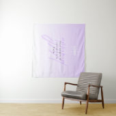 Tenture Nom professionnel et Modèle Slogan | Violet clair (En situation (horizontale))