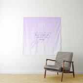 Tenture Nom professionnel et Modèle Slogan | Violet clair (En situation)