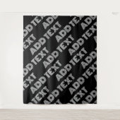 Tenture Nom rétro-moderne gras ou Motif Word (Devant)