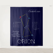 Tenture Northern Hemisphere Constellation Orion (Devant)