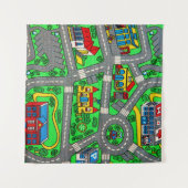 Tenture nostalgie des années 90, Moquette de piste Voiture (Devant (Horizontal))