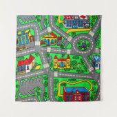 Tenture nostalgie des années 90, Moquette de piste Voiture (Devant)