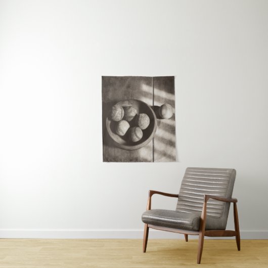 Tenture Nostalgie du baseball - Baseballs (En situation)