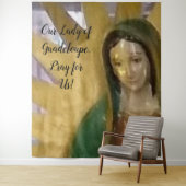 Tenture Notre Dame de Guadeloupe personnalisable (En situation)