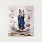 Tenture Notre Dame de l'Prompt Succor BW (Devant)