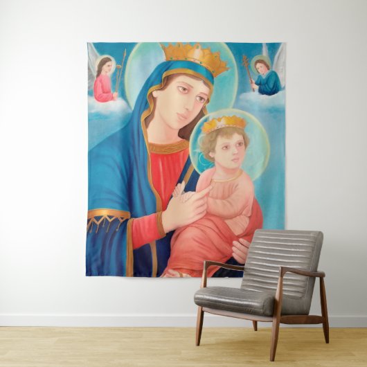 Tenture Notre-Dame de Perpétuel aide catholique (En situation)