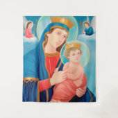 Tenture Notre-Dame de Perpétuel aide catholique (Devant)