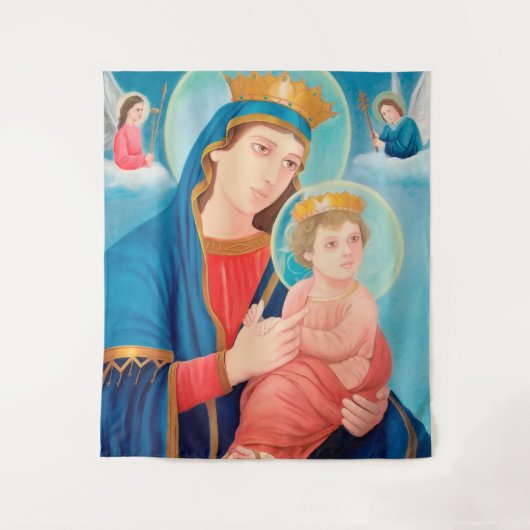 Tenture Notre-Dame de Perpétuel aide catholique (Devant)