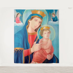 Tenture Notre-Dame de Perpétuel aide catholique