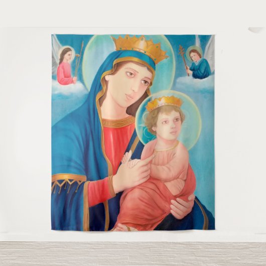 Tenture Notre-Dame de Perpétuel aide catholique (Devant)