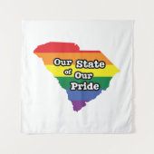 Tenture Notre État de notre fierté| Caroline du Sud (Devant)