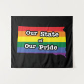 Tenture Notre État de notre fierté| Dakota du Sud (Devant (Horizontal))