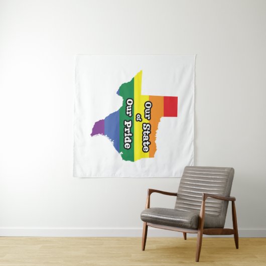 Tenture Notre État de notre fierté| Texas (En situation (horizontale))