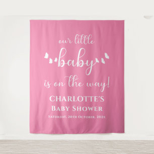 Tenture Notre petit bébé est en route Fond de décor pour B