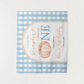 Tenture Notre petite citrouille douce 1er anniversaire de (Devant)