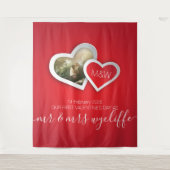 Tenture Notre premier Saint-Valentin en tant que M. et Mme (Devant)