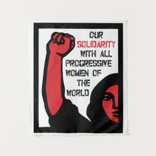 Tenture Notre Solidarité Avec Toutes Les Femmes Progressis