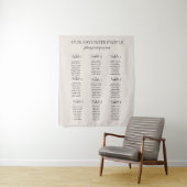 Tenture Notre tableau de placement élégant en ivoire des p (En situation)