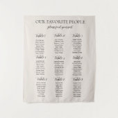 Tenture Notre tableau de placement élégant en ivoire des p (Devant)