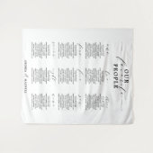 Tenture Notre tableau de sièges Mariage des personnes favo (Devant (Horizontal))