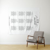 Tenture Notre tableau de sièges Mariage des personnes favo (En situation (horizontale))