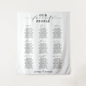 Tenture Notre tableau de sièges Mariage des personnes favo (Devant)