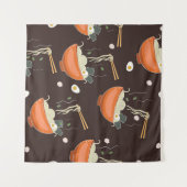 Tenture Nouilles Ramen : Graphiques Vintages (Devant (Horizontal))
