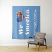 Tenture Nous aimons l'Amérique (En situation)