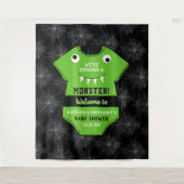 Tenture "Nous avons créé un monstre" Baby shower Halloween (Devant)