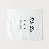 TENTURE NOUS FAISONS COUPLE NOM LETTRE DATE DE MARIAGE SIM (Devant (Horizontal))