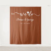 Tenture Nous faisons Script Heart Mariage Photo Prop fond (Devant)