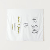 Tenture Nous faisons toujours simple gris or anniversaire  (Devant (Horizontal))