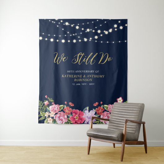 Tenture Nous le faisons toujours | String Lights 50 Annive (En situation)