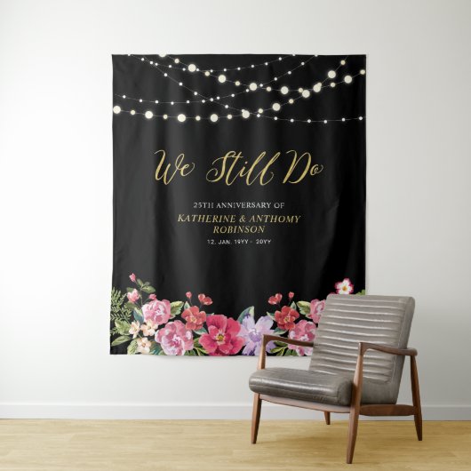 Tenture Nous le faisons toujours | String Lights 50 Annive (En situation)