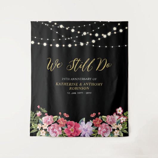 Tenture Nous le faisons toujours | String Lights 50 Annive (Devant)