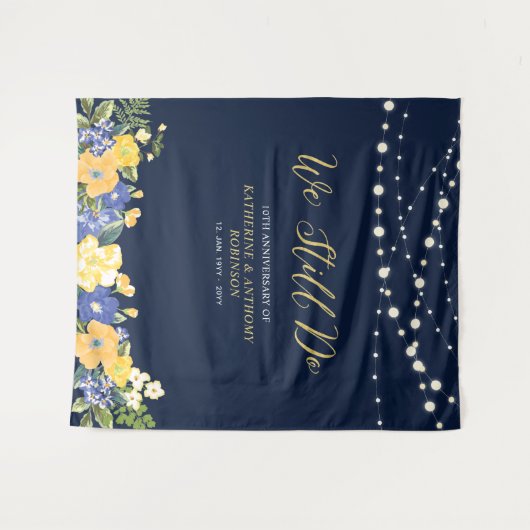 Tenture Nous le faisons toujours | String Lights Mariage A (Devant (Horizontal))