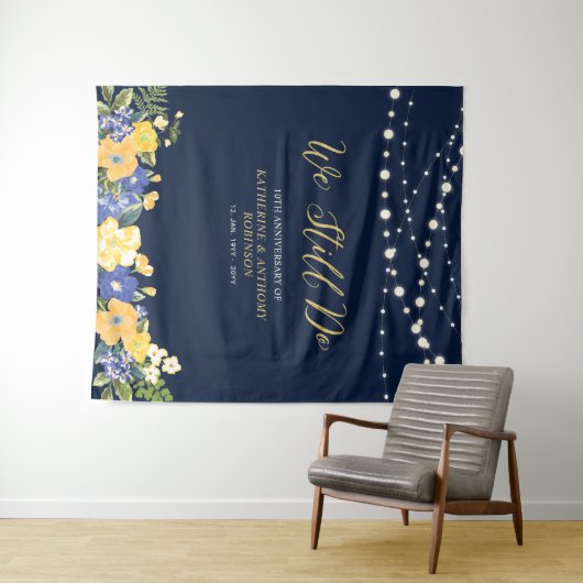 Tenture Nous le faisons toujours | String Lights Mariage A (En situation (horizontale))