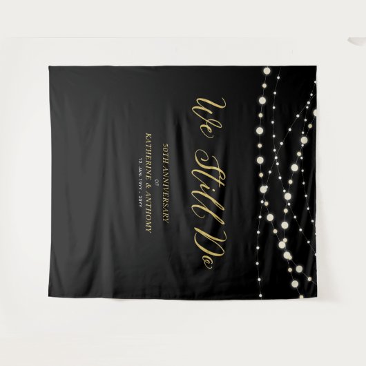 Tenture Nous le faisons toujours | String Lights Mariage A (Devant (Horizontal))