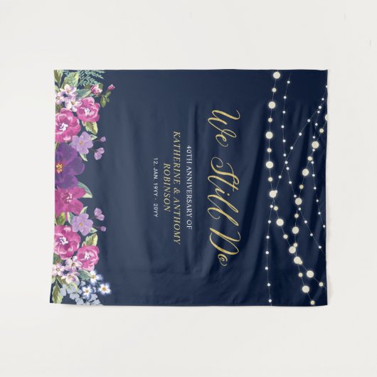 Tenture Nous le faisons toujours | String Lights Mariage A (Devant (Horizontal))