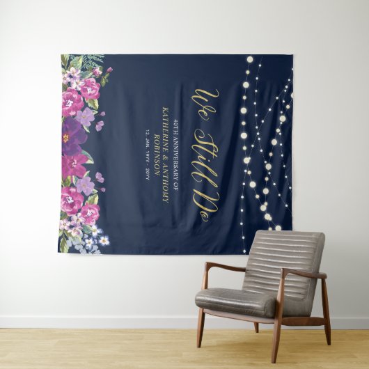 Tenture Nous le faisons toujours | String Lights Mariage A (En situation (horizontale))