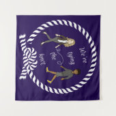 Tenture Nous nouons le nœud Marin Colore Anime (Devant (Horizontal))