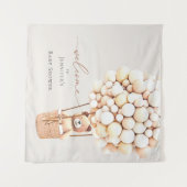 Tenture Nous pouvons à peine attendre! Baby Shower (Devant (Horizontal))