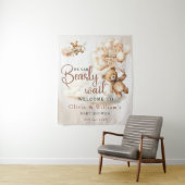 Tenture Nous pouvons à peine attendre Mignon petit ours Fê (En situation)