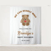 Tenture Nous pouvons attendre tôt Teddy Bear Baby shower f (Devant)