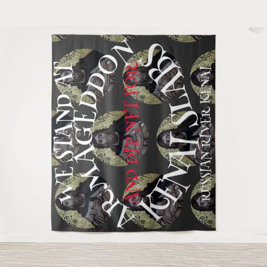 TENTURE NOUS SOMMES À ARMAGEDON ET DIP NET SAUMON (Devant)